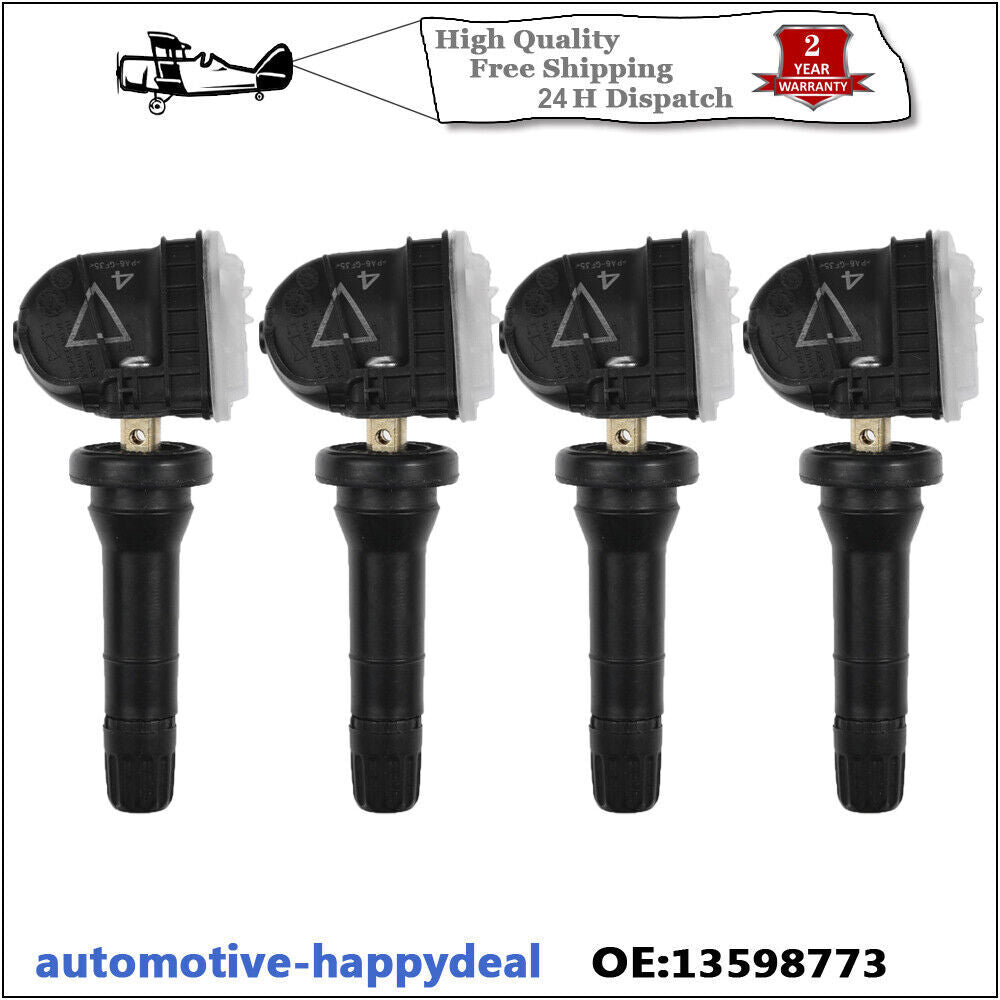 4PCS TYRE PRESSURE VALVE SENSOR for VAUXHALL MOKKA / MOKKA X 13598773 433 MHZ