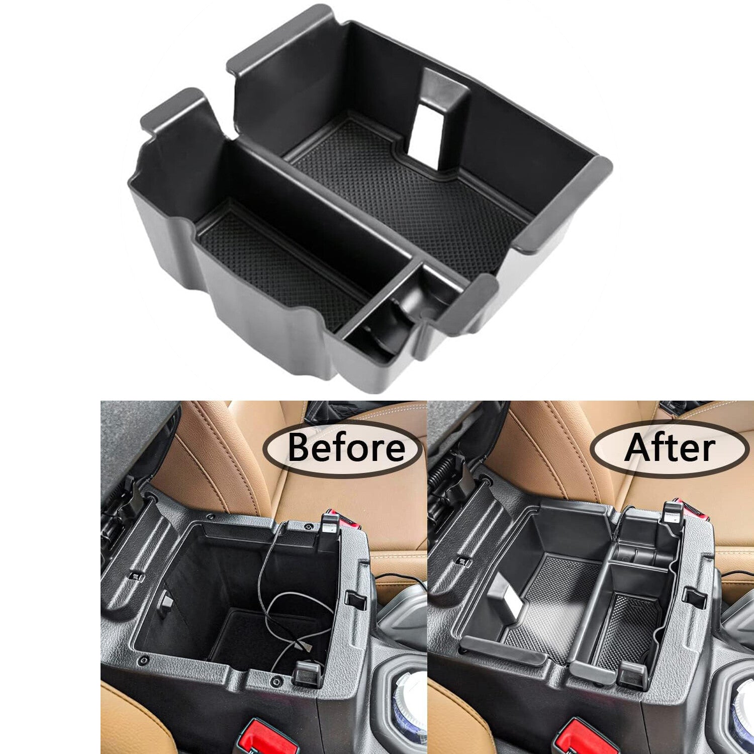 Suitable for 2020-2025 for Jeep Gladiator JT center console storage box accessories. n