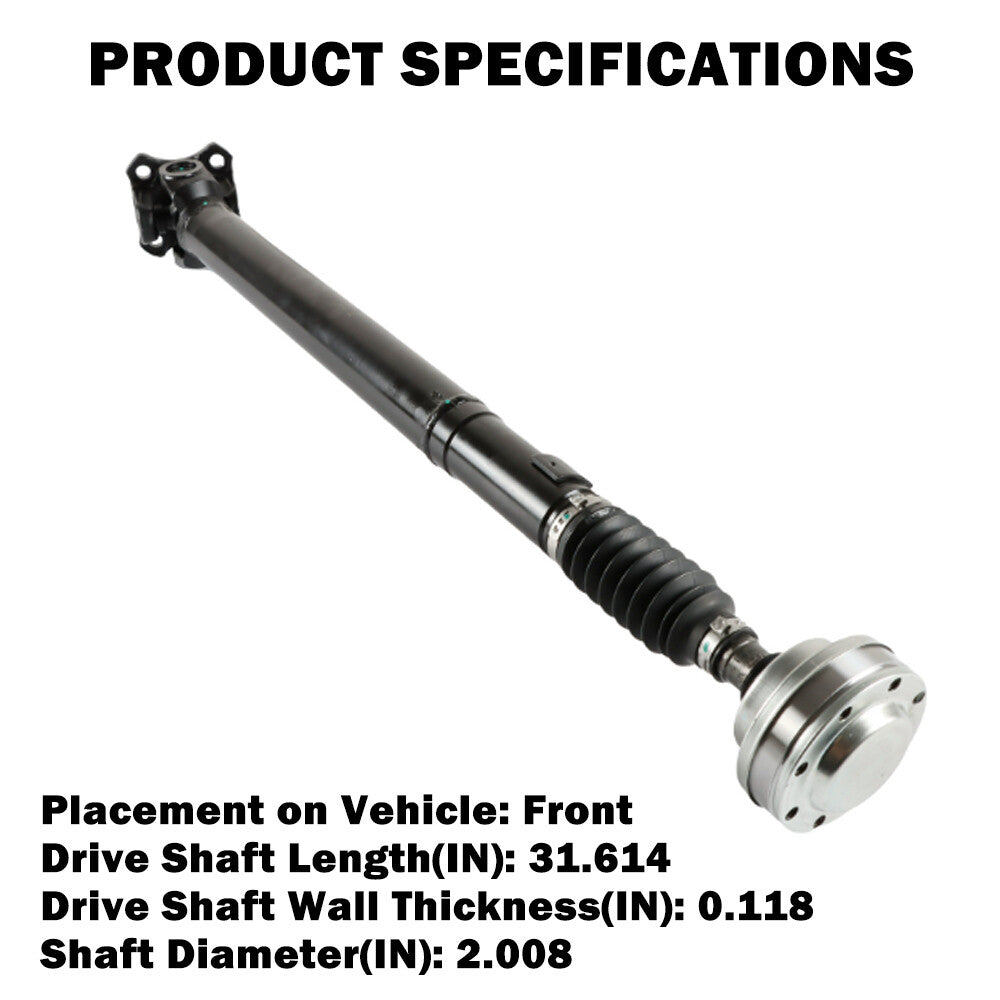 Front Driveshaft for Jeep for Wrangler JK 2007-2011 V6 3.8L 4WD 938-102 52853321AA