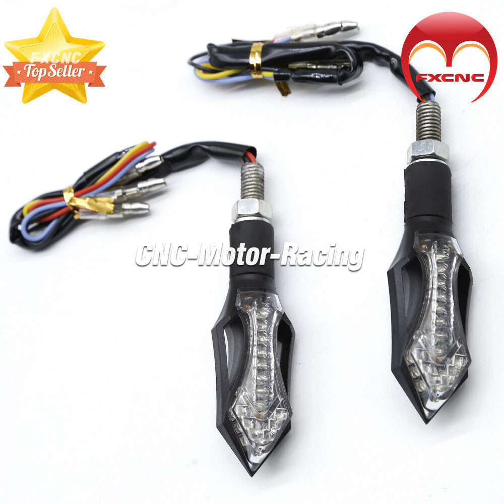 Motorcycle DC 12V 5.4W 4-Wire LED Flashing Turn Signal Light (Universal)