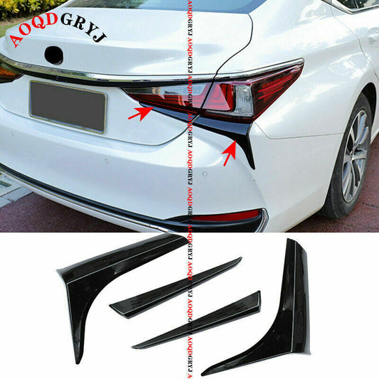 for Lexus ES300H 250 350 2019-22 Piano Black Rear Tail Light Lamp Moulding Trim
