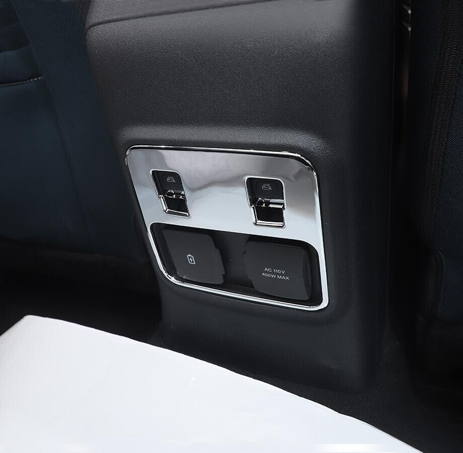 For 2021-2023 Bronco ABS Chrome Interior Rear Window Lift Switch Cover Trim v