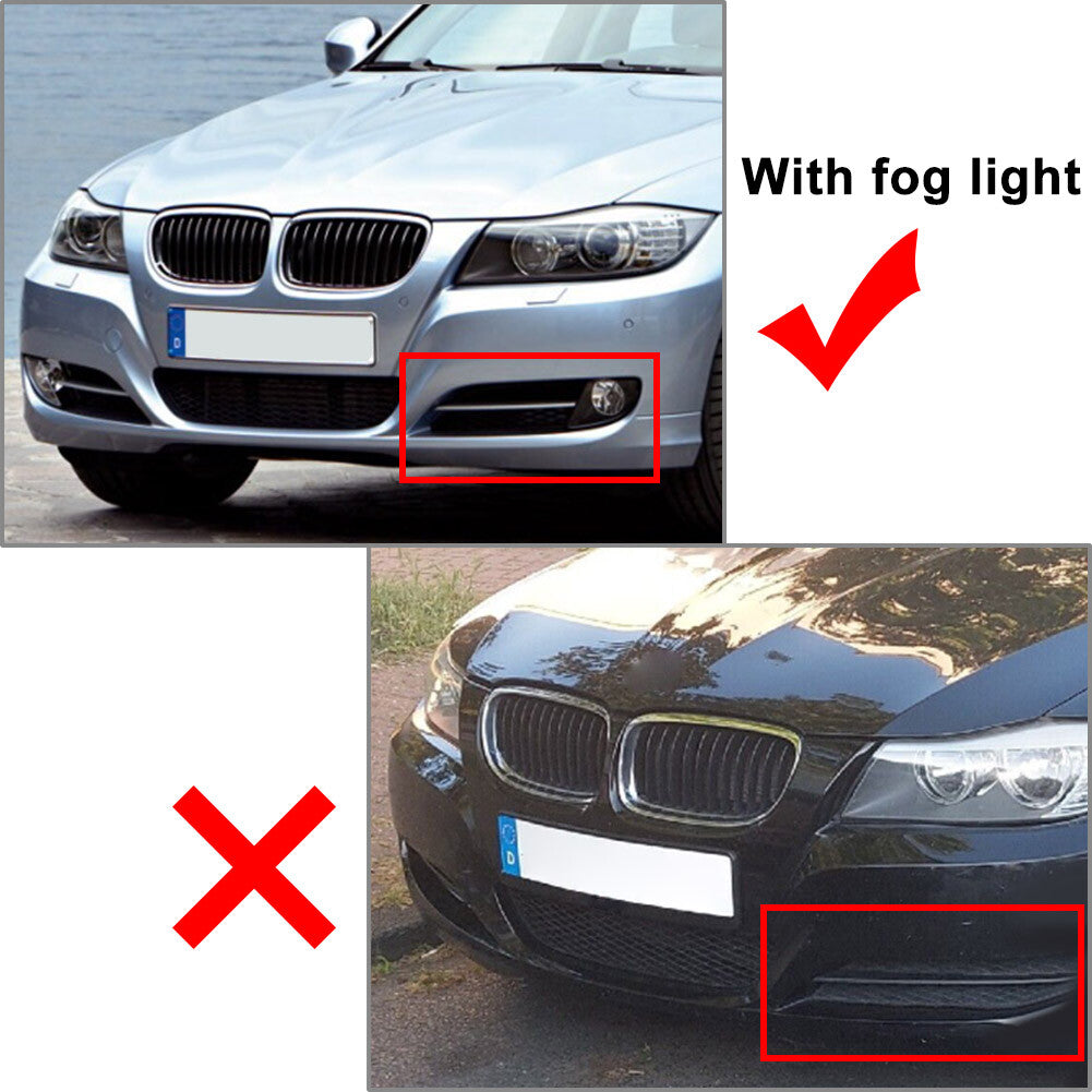 For 09-12 3Series E90 E91 51117198901 Front Left Bumper Lower Grille Trim Insert