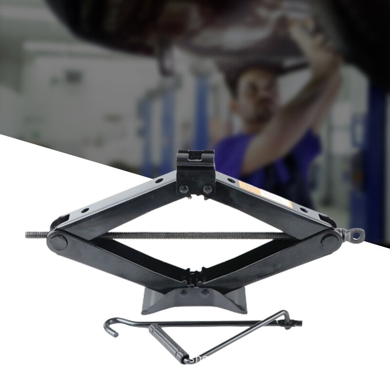 3 Ton Tonne Scissor Wind Up Jack Lift Wind Up Car Van Crank Speed Handle Black
