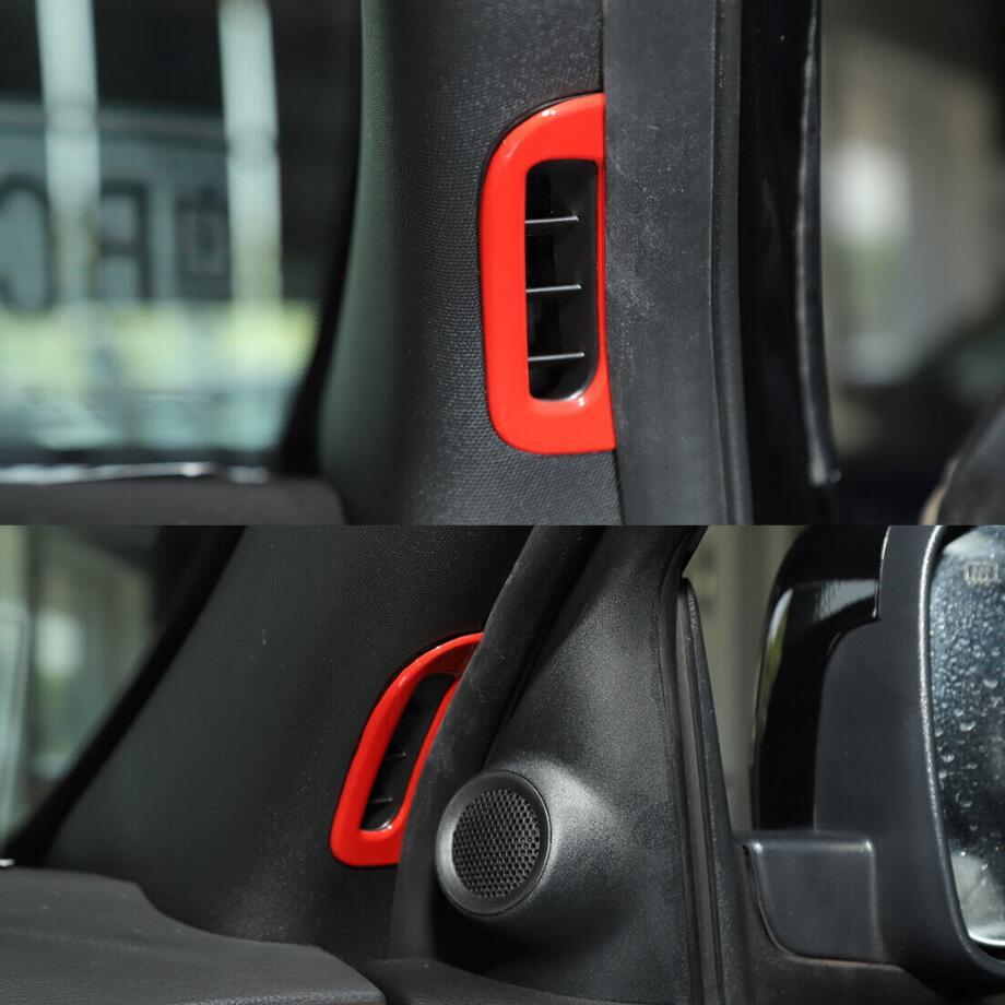 For 2011-2024 for Dodge Durango Red Interior Front Door A Pillar Air Vent Cover Trim