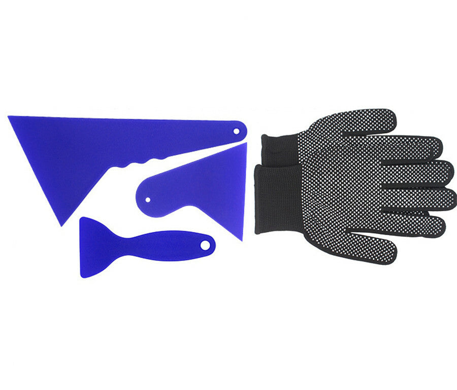 For Window Tint Wrap Film Vinyl Cutting Gloves Squeegee Scraper Car Tools Kit