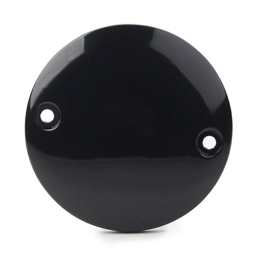Flat Timer Ignition Points Cover for Harley XL 883R 2002 - 2003 883 04-06 Black