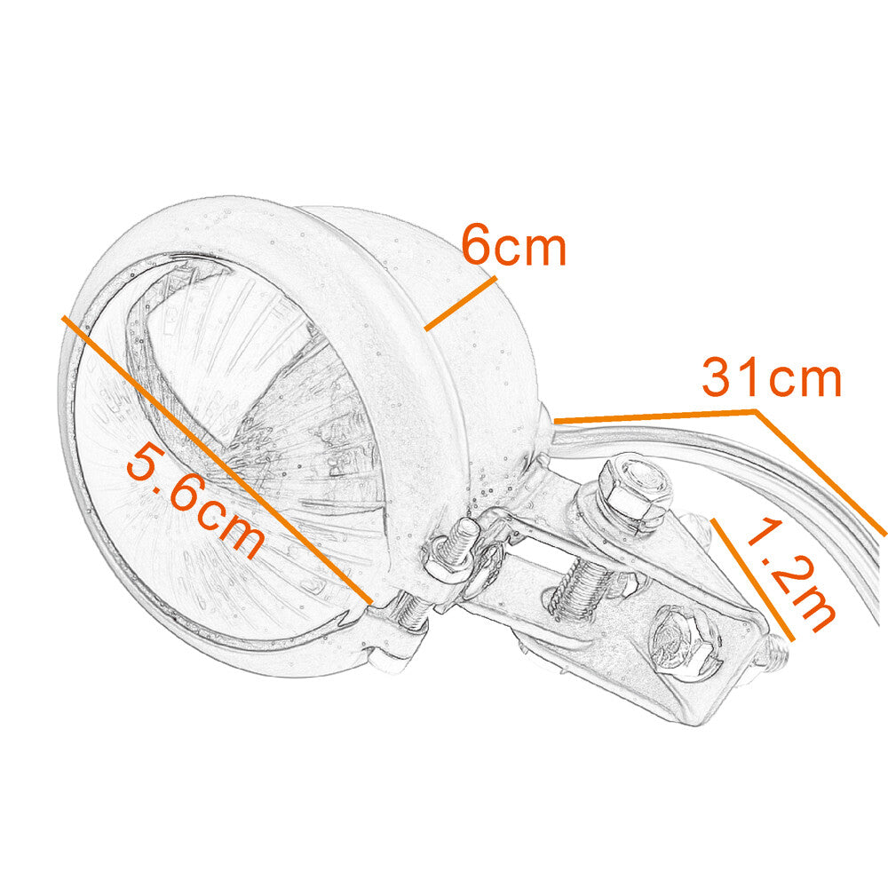 Motorcycle Rear Tail Light Brake Stop Running Lamp LED For Cafe Racer Bobber