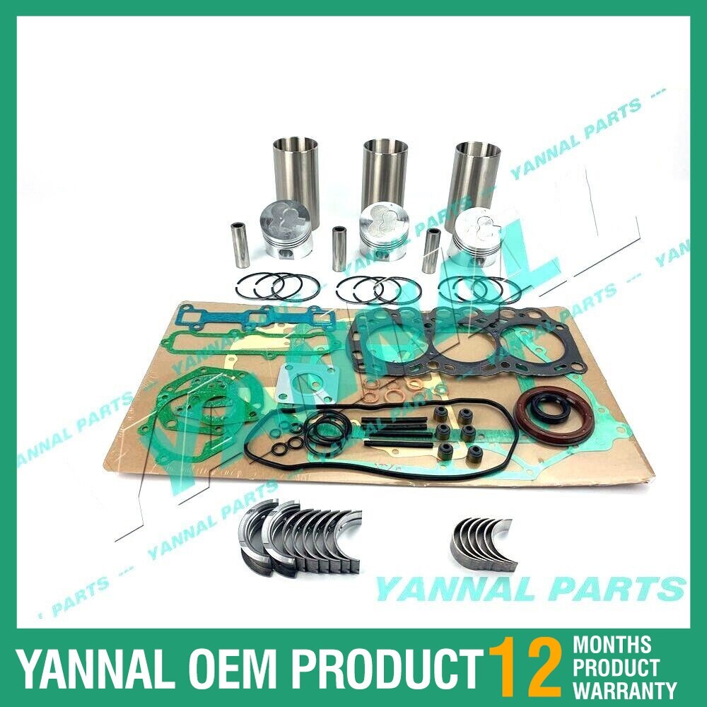 L3E Overhaul Engine Reconstruction Kit with Shim Bearings for Mitsubishi L3E Engines