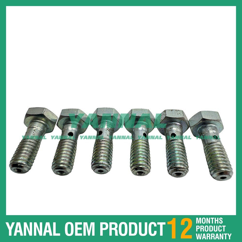 6 injector return pipe screws for Komatsu 6D102 compressor engine