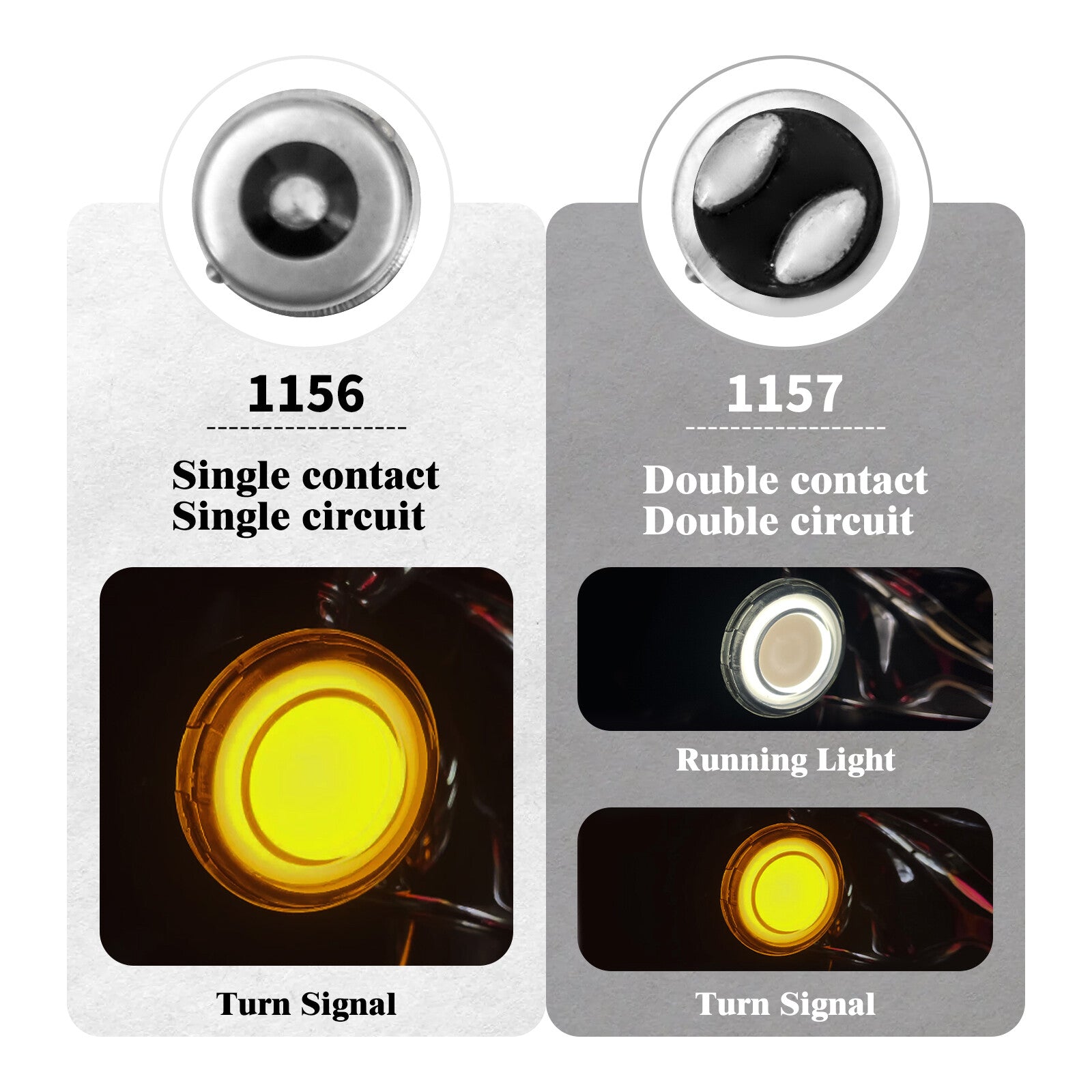 Smoke 1156 Bullet Tracer LED Rear Turn Signal Fit for Harley Sportster Softail Q