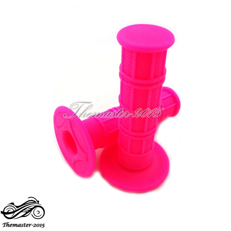 Pink 22mm 7/8Throttle Handlebar Hand Grips For Stomp YCF IMR Pit MX Dirt Bike Q