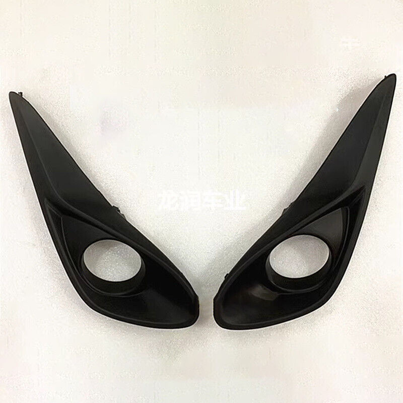 1Pair ABS Front Bumper Fog Lamp Cover Bezel for Toyota PRIUS C AQUA 2017-2019