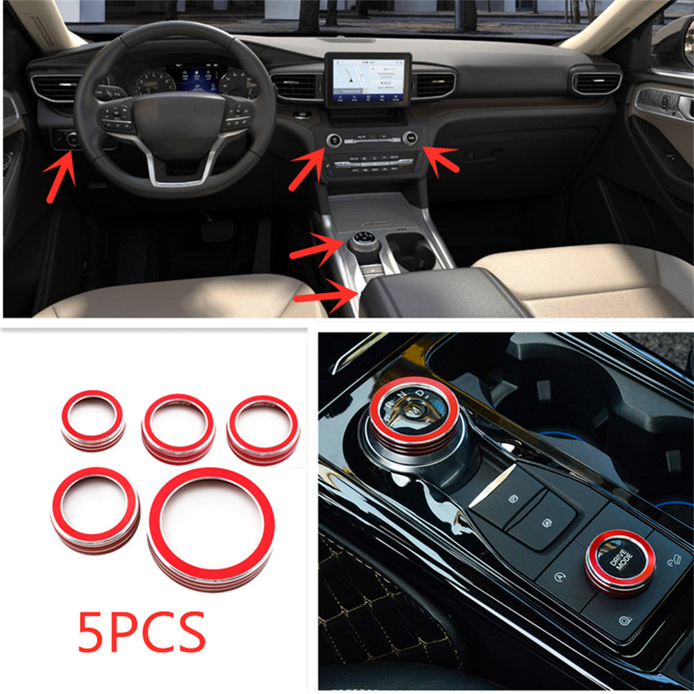 9Pcs Interior Decor Set Cover Trim Carbon Fiber for Mercedes M Class 2006-2011 v