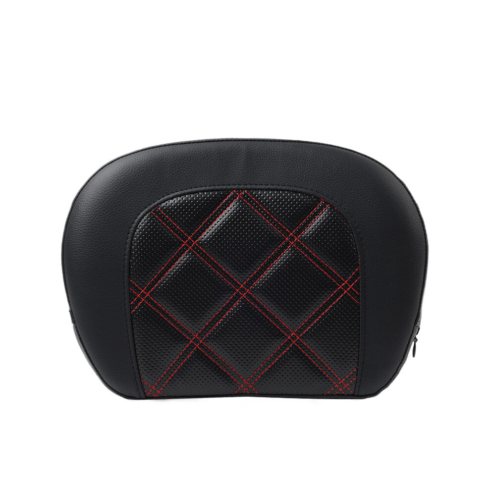 Black Stitching Passenger Sissy Bar Backrest Pad Bracket FIT for Harley Street Glide Q