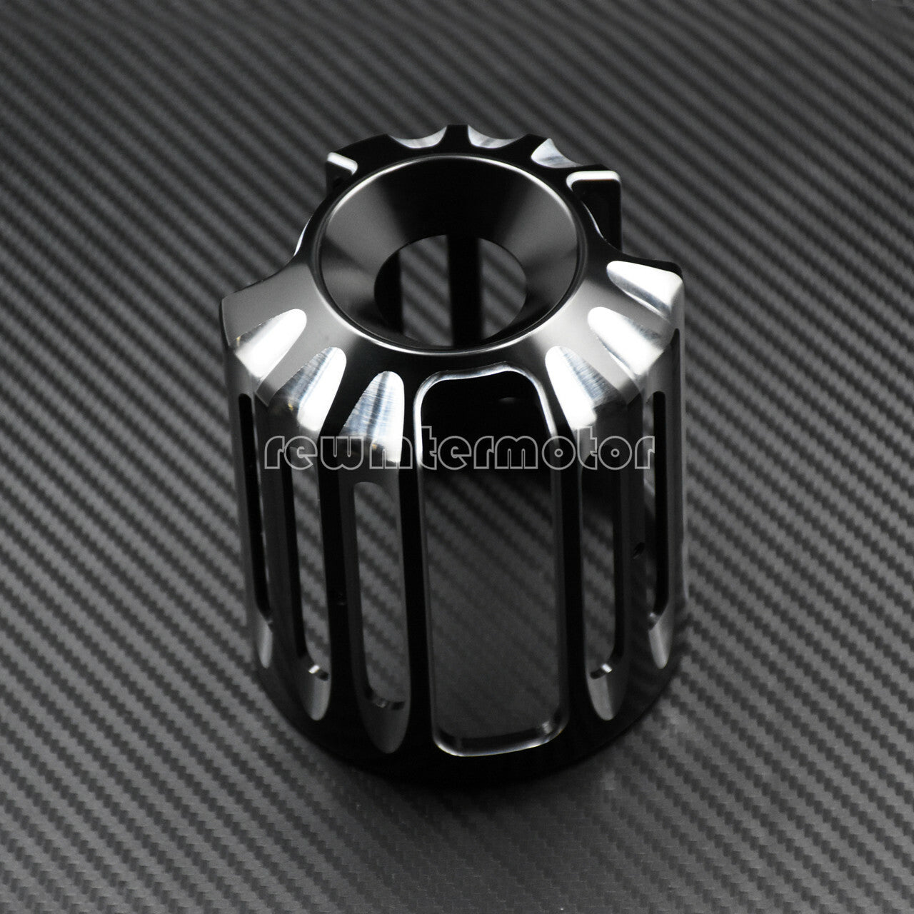 Motorcycle Black CNC Aluminum Cut Oil Filter Cover Fit For Touring Softail Dyna Q
