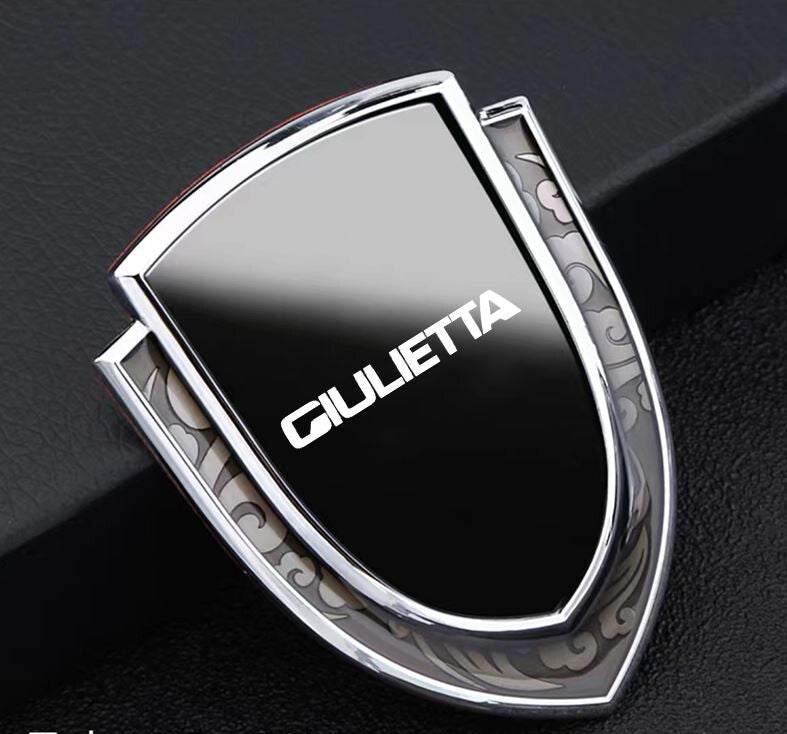 Suitable for Volvo AWD car side mudguard sticker badge stainless steel black 2 pieces- v