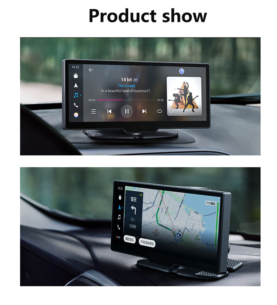 2.5D10.26in Car Dash Cam Auto Bluetooth DVR Video Recorder Dashboard APP Control