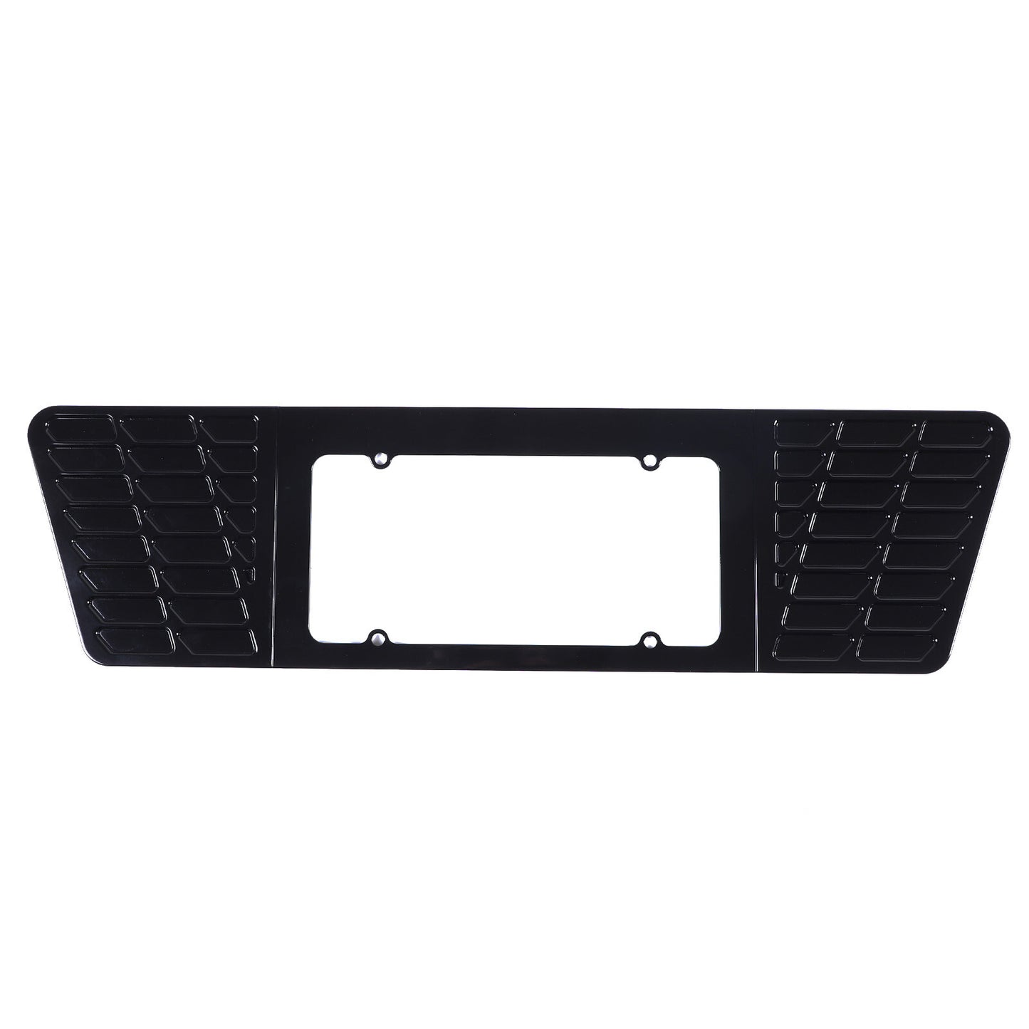 Aluminum rear license plate frame with glossy black trim suitable for Corvette C7 2014-2019 n