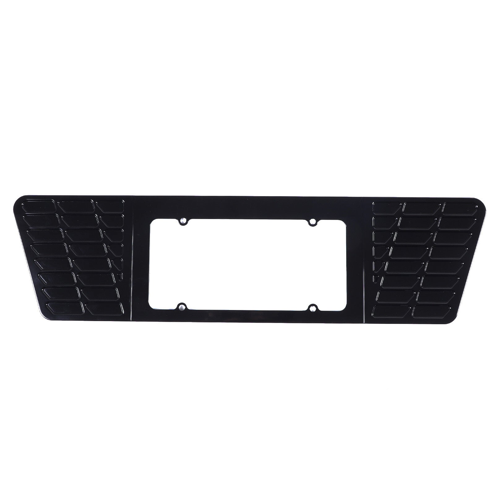 Aluminum rear license plate frame with glossy black trim suitable for Corvette C7 2014-2019 n