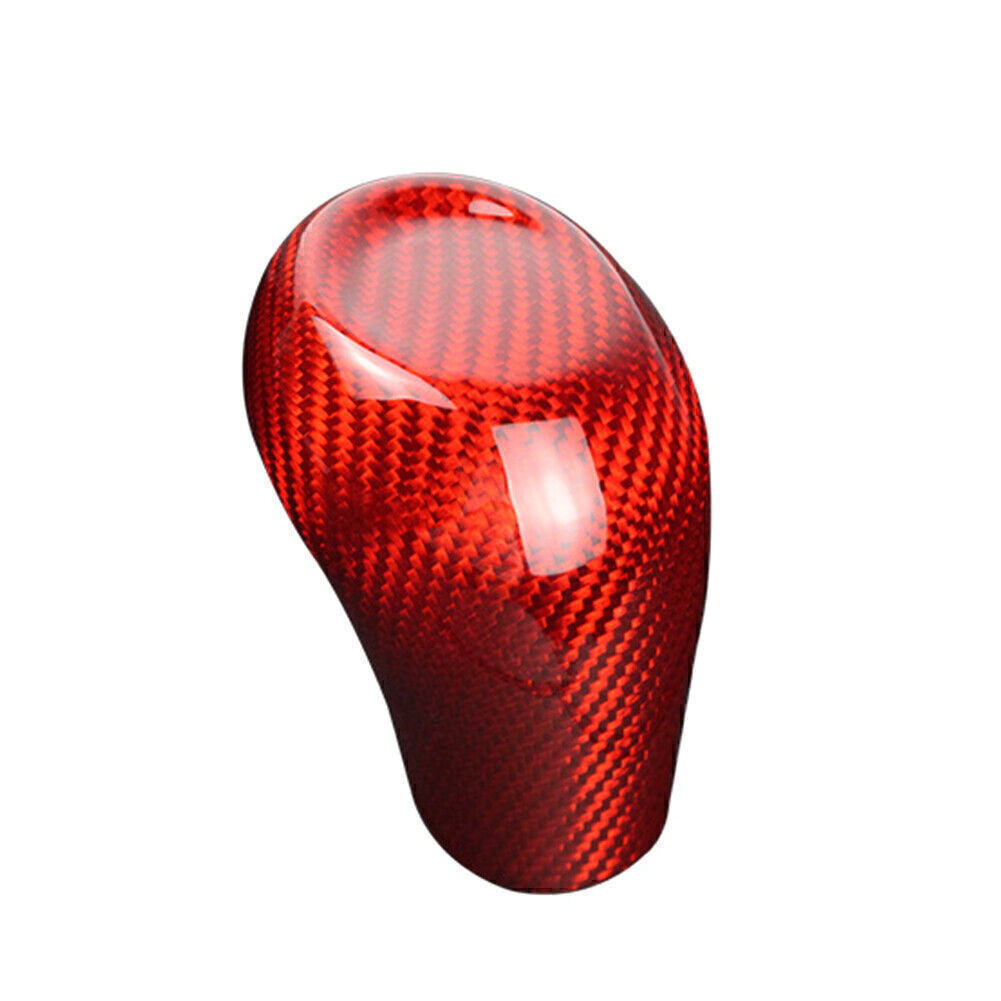 Carbon Fiber Red Gear Shift Knob Cover Trim Decor Fit for Chevrolet Camaro 2016-2020
