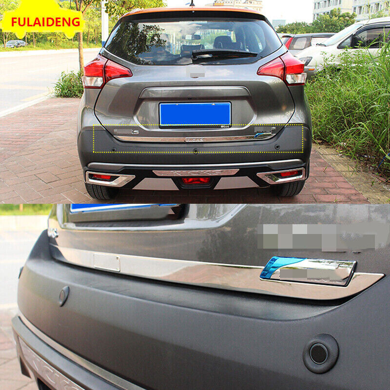 STAINLESS REAR TRUNK TAIL GATE DOOR LID COVER STRIP for Nissan Kicks 2017-2021