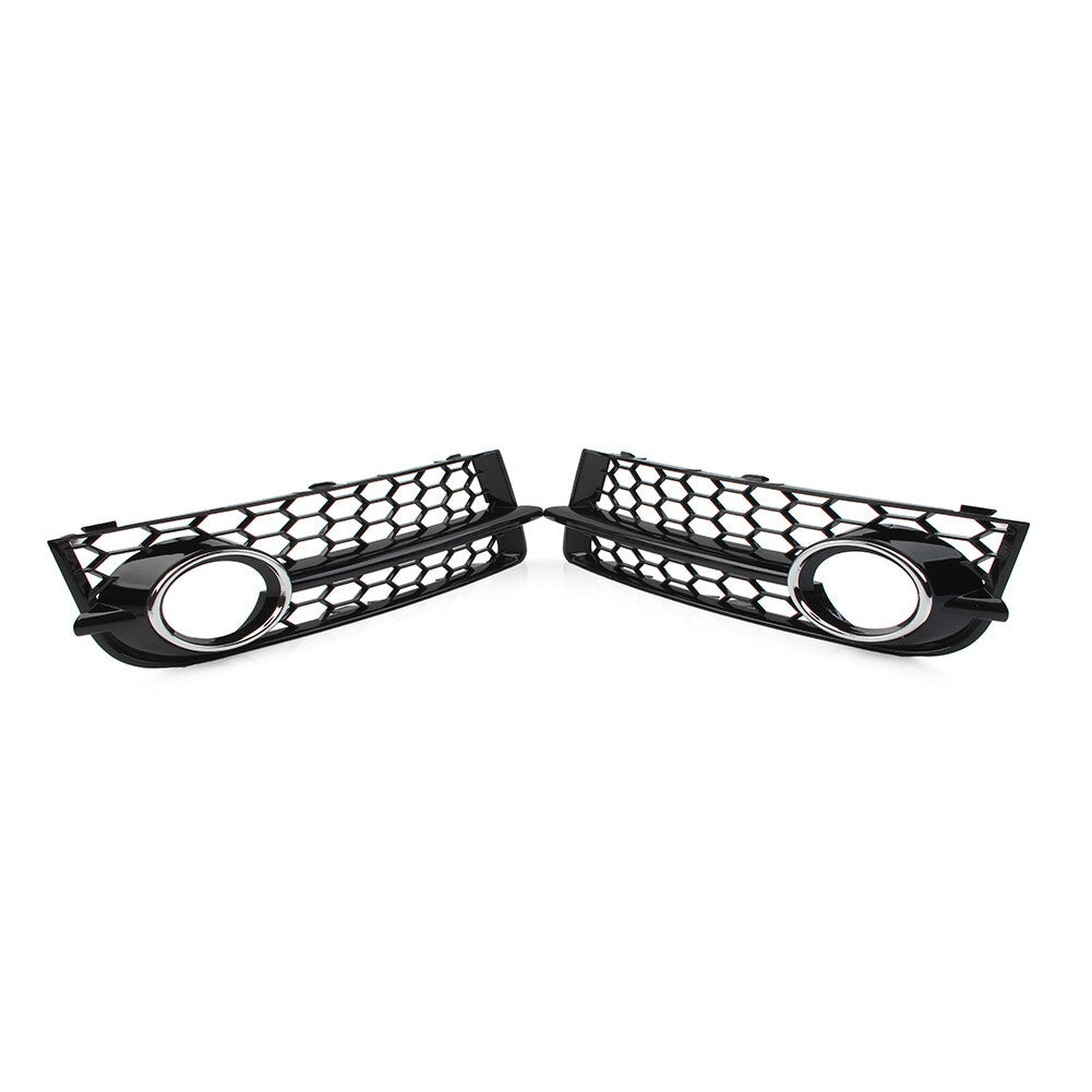 for Audi TT 8J 2006-14 Pair Front Bumper Honeycomb Mesh Fog Light Grille Cover