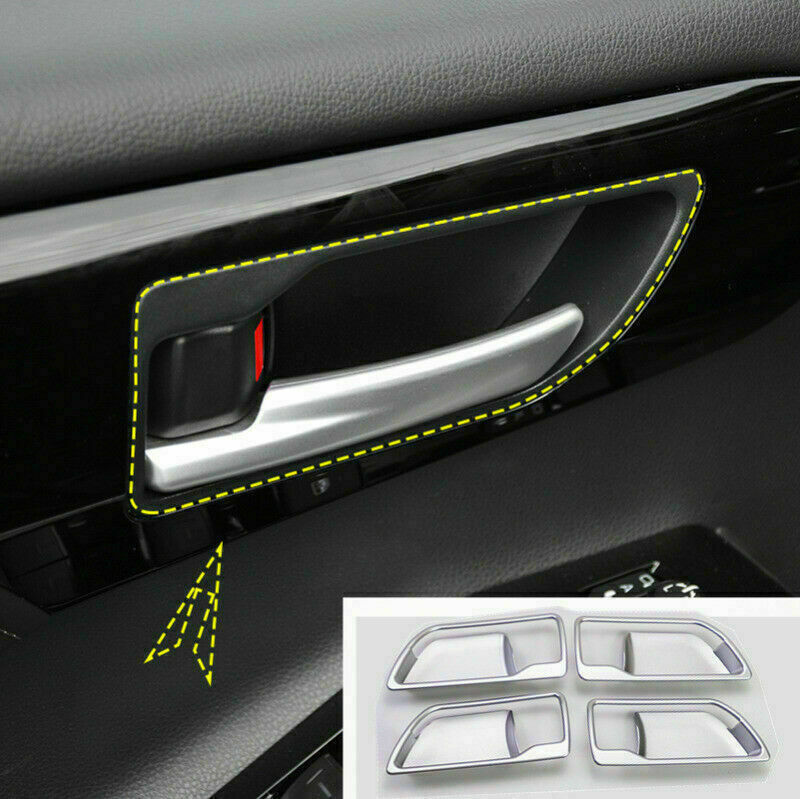 for Toyota Highlander 2020-2023 Silver Inner Door Handle Bowl Frame Cover trim