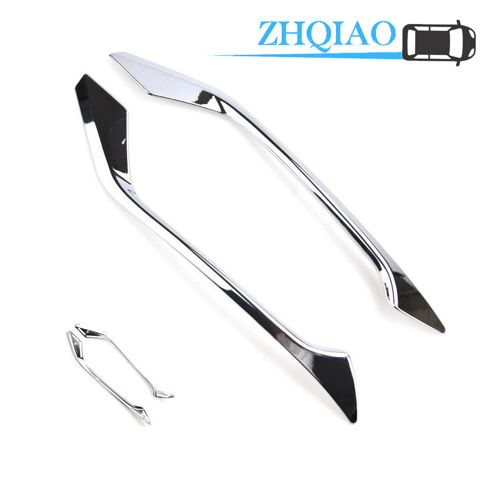 Chrome Rear Fog Light Eyebrow Protector Cover Trim Fits HR-V HRV Vezel 16-18