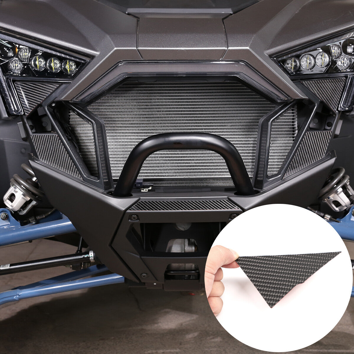 5-piece carbon fiber front panel trim for Polaris RZR PRO XP Ultimate 2021+ n