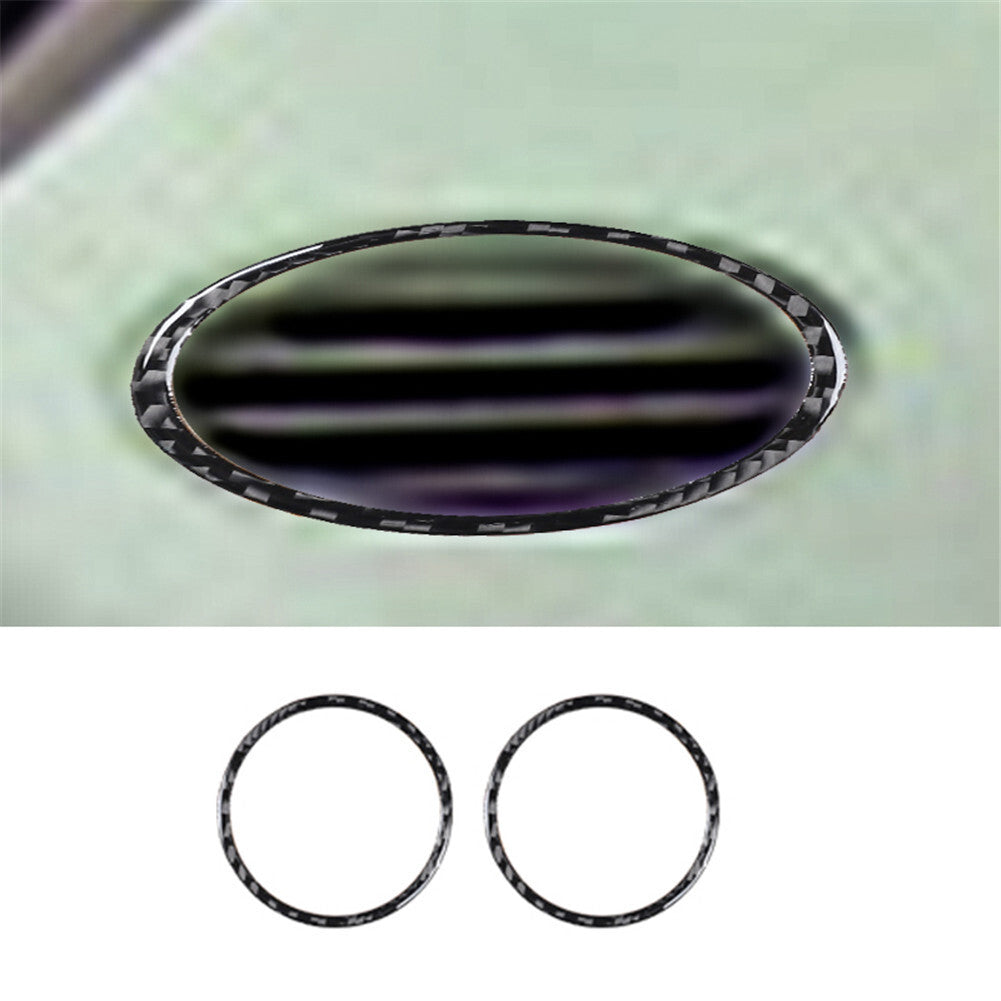 2 Air Vent Outlet Frame Trim Cover Carbon Fiber Interior for Acura TSX 2003-2008