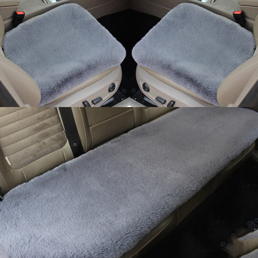 Multi-color winter car for seat covers, warm synthetic rabbit fur pads, suitable for most cars. n