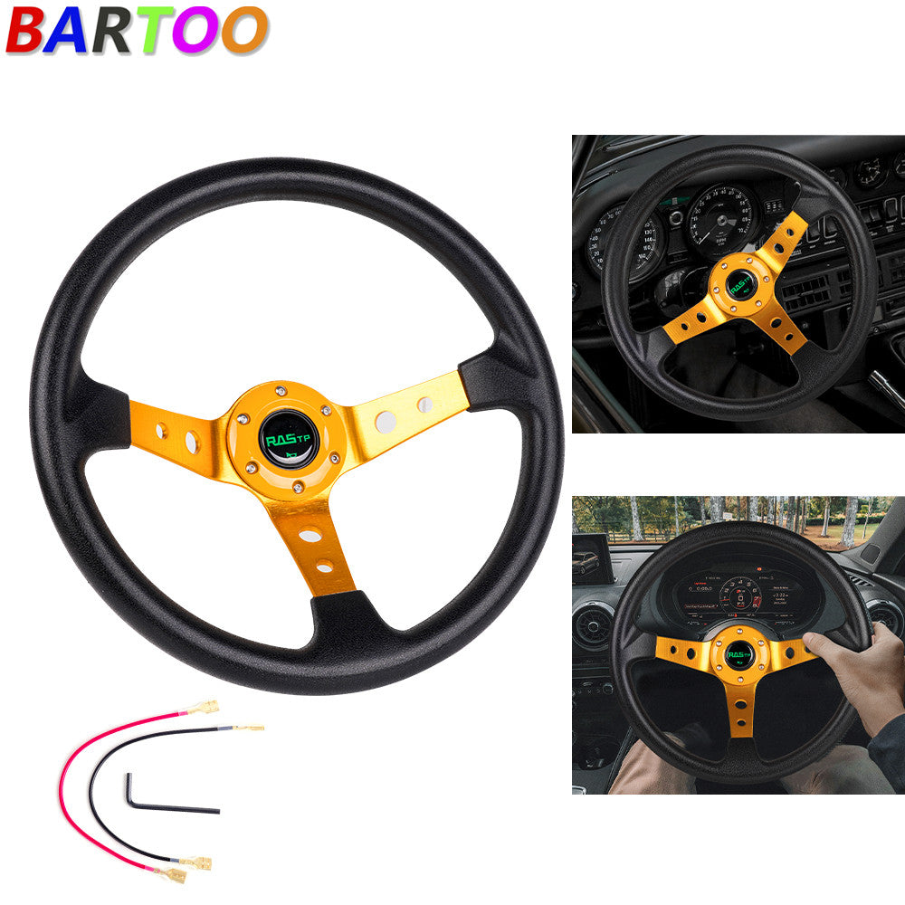 13.5 345cm 9.5cm Deep Dish Universal Drifting Racing Steering Wheel Aluminum