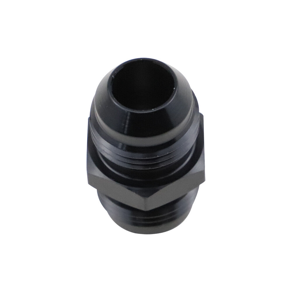 1-Pack - 10 AN Male Flash Connector to - 10 AN Male Flash Connector Coupler Accessories Black Aluminum