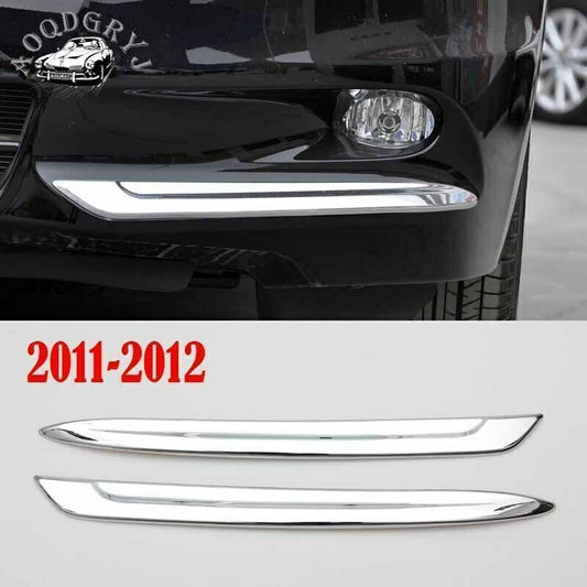 for Honda Accord 4DR 2011-2012 Chrome Front Fog Light Eyelid Eyebrow Trim Strip
