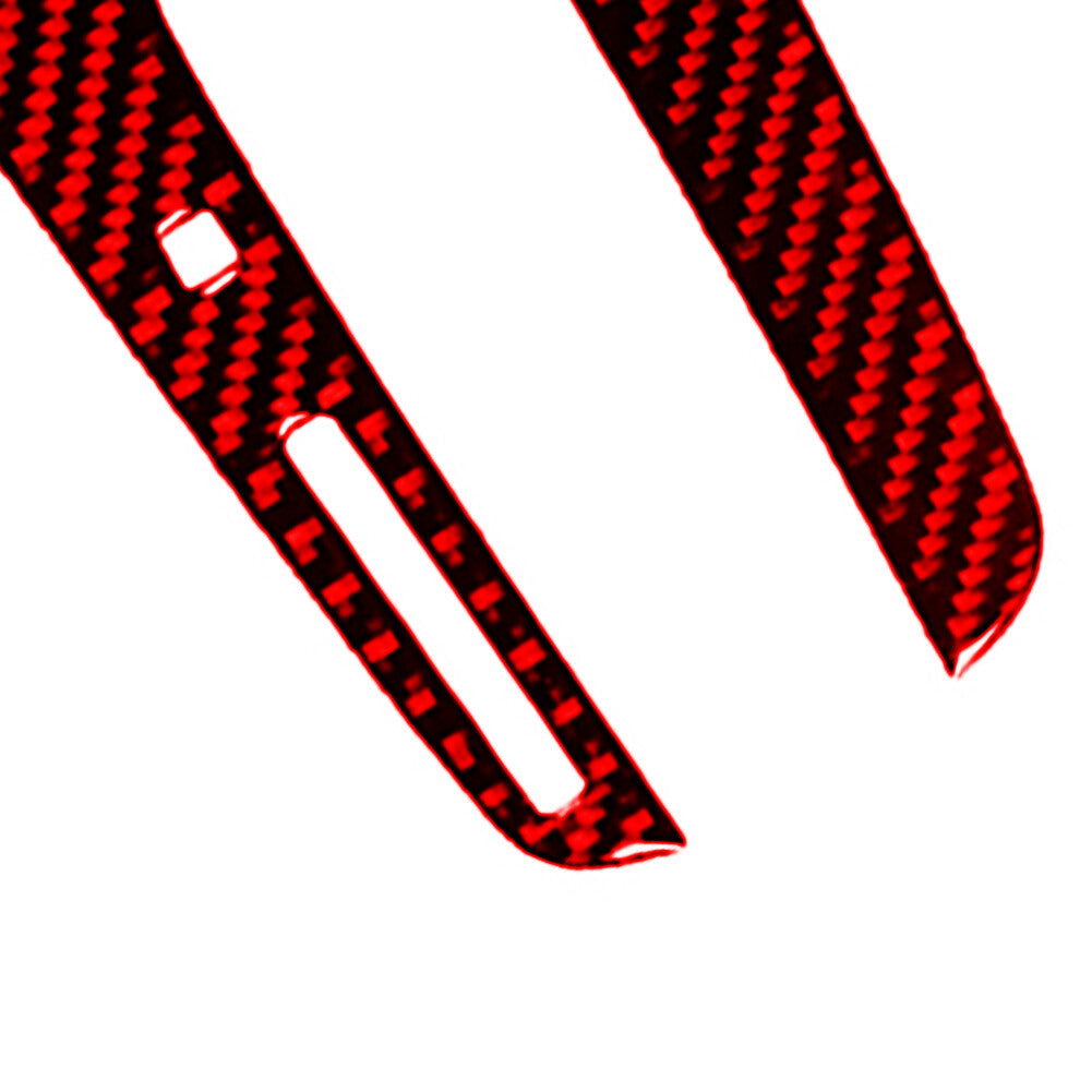 2Pcs Carbon Fiber Interior Door Strips Cover Trim For 718 2016-2022 v