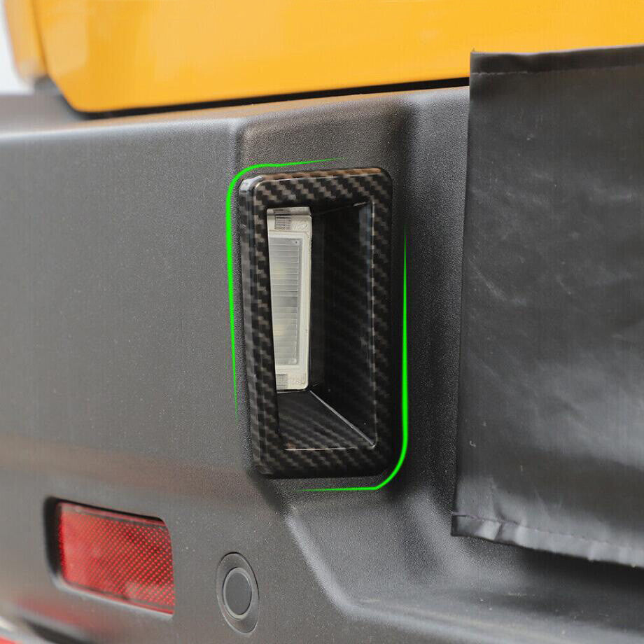 Carbon Rear License Plate Lamp Cover Trim Accessories For Bronco Sport 21+ v