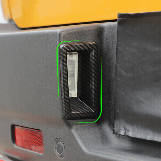 Carbon Rear License Plate Lamp Cover Trim Accessories For Bronco Sport 21+ v