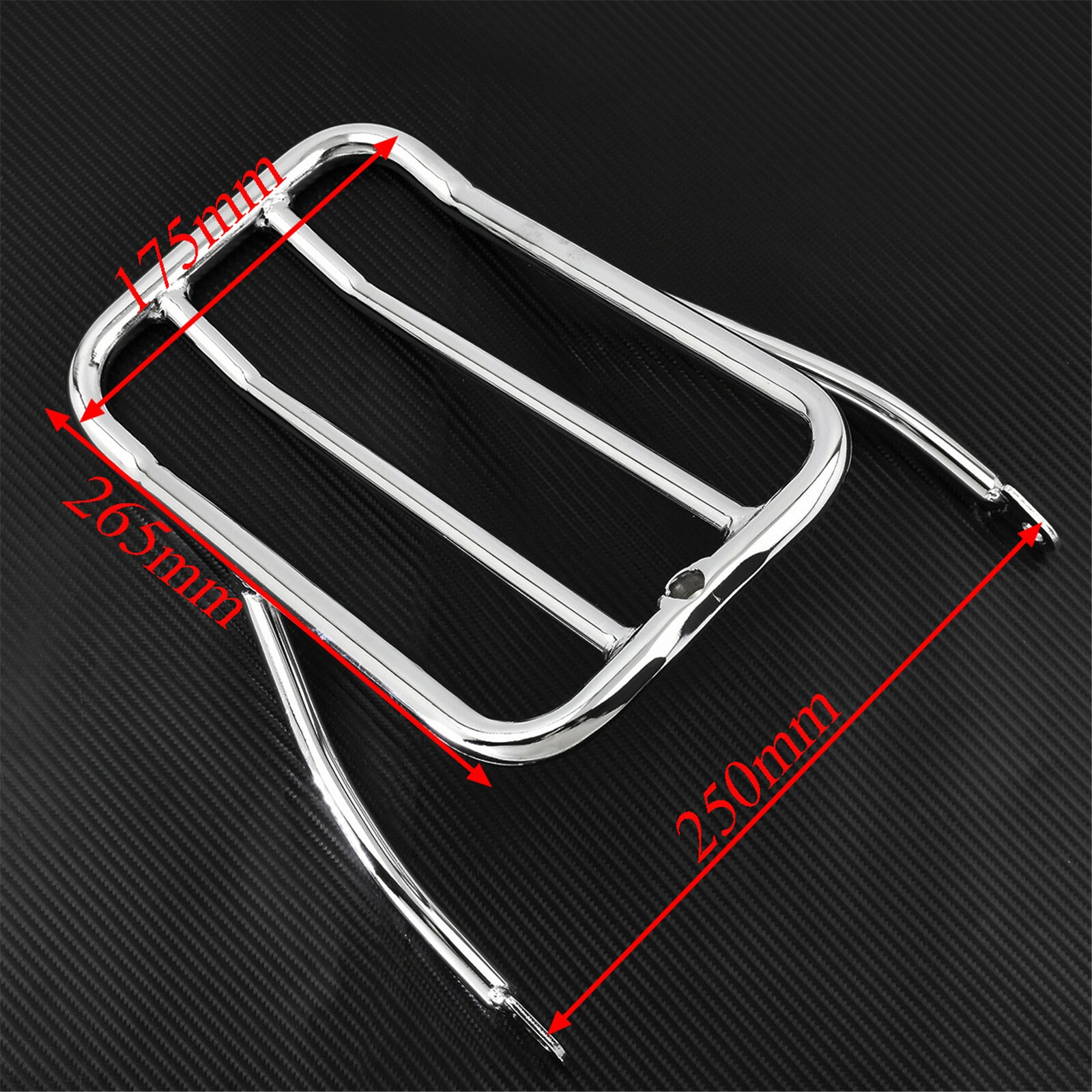 Chrome Motorcycle Luggage Shelf Frame Rack Fit For Sportster XL 883 1200 48 72