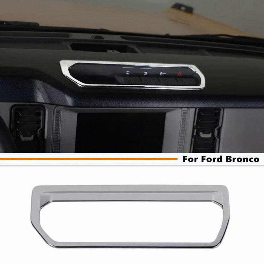 For 21-2024 Bronco Chrome Dashboard Differential Control Switch Cover Trim v