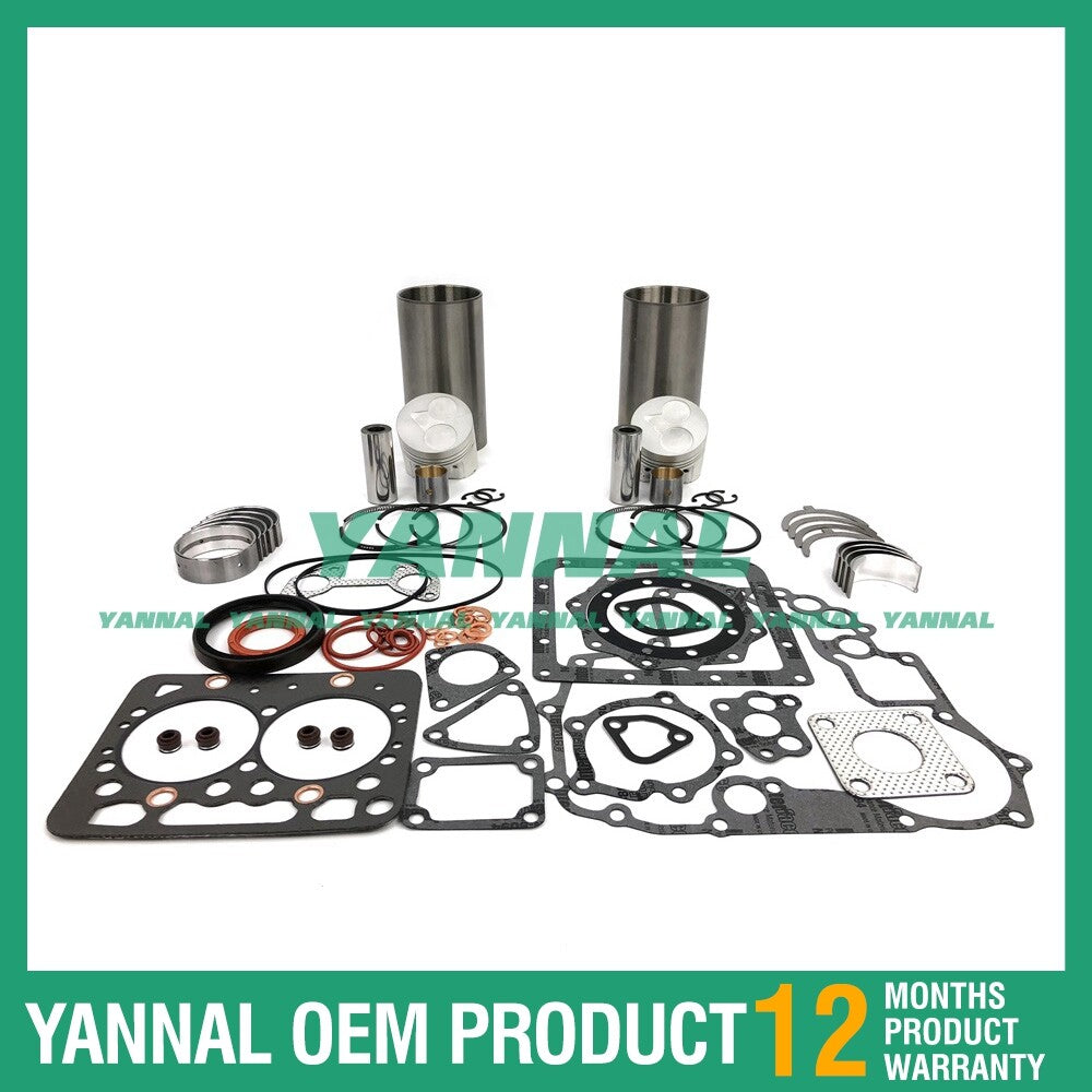 2TNE68 Cylinder Liner Kit with Gasket and Bearings for Excavator Engines
