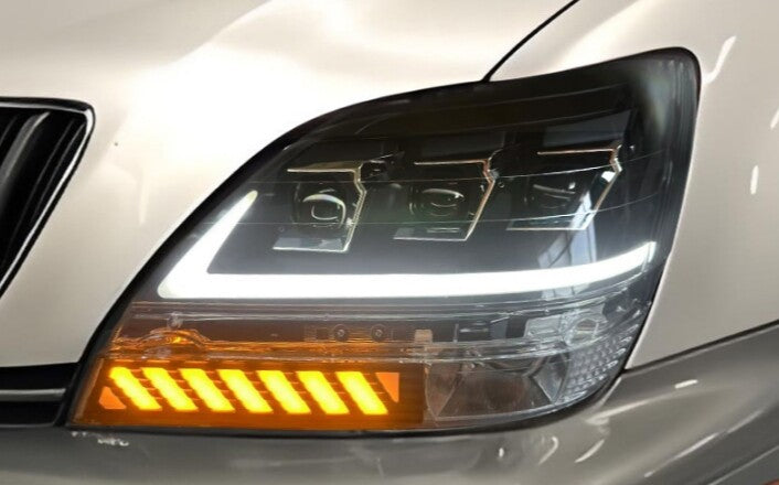 For 1999-2003 for Lexus RX300 Full LED Dynamic Headlights Lamps Lights Left+Right