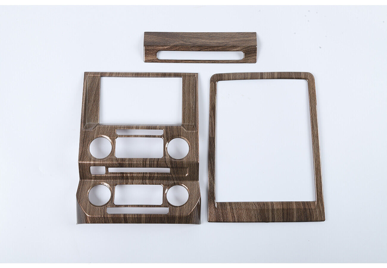 For 2017-2020 Wood Grain Central Console Navigation Panel Trim 3X n