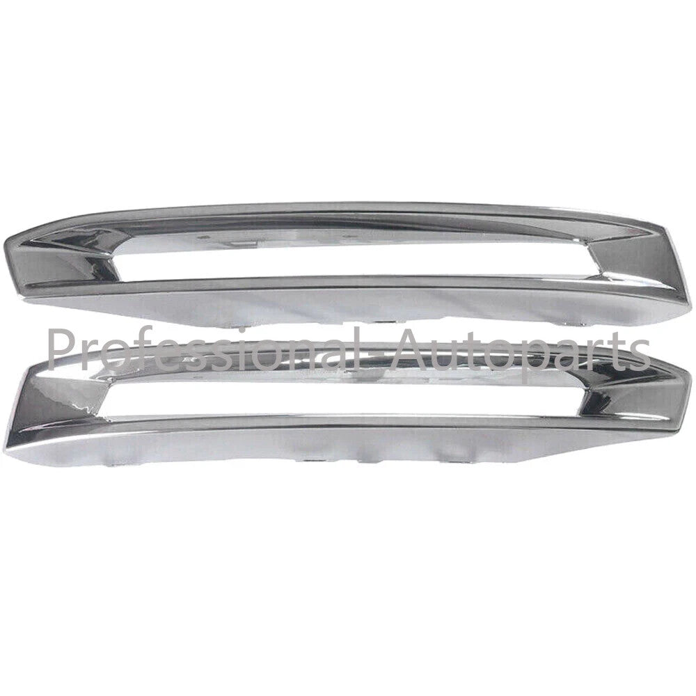 1Pair Front Left&Right Fog Light Cover Chrome Trim Fit for Benz X166 GL 13-2016