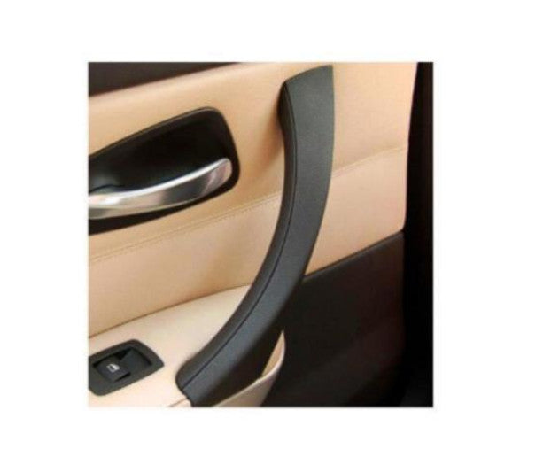 The black inner door handle and outer door panel cover on the left side are suitable for E90 328i. n