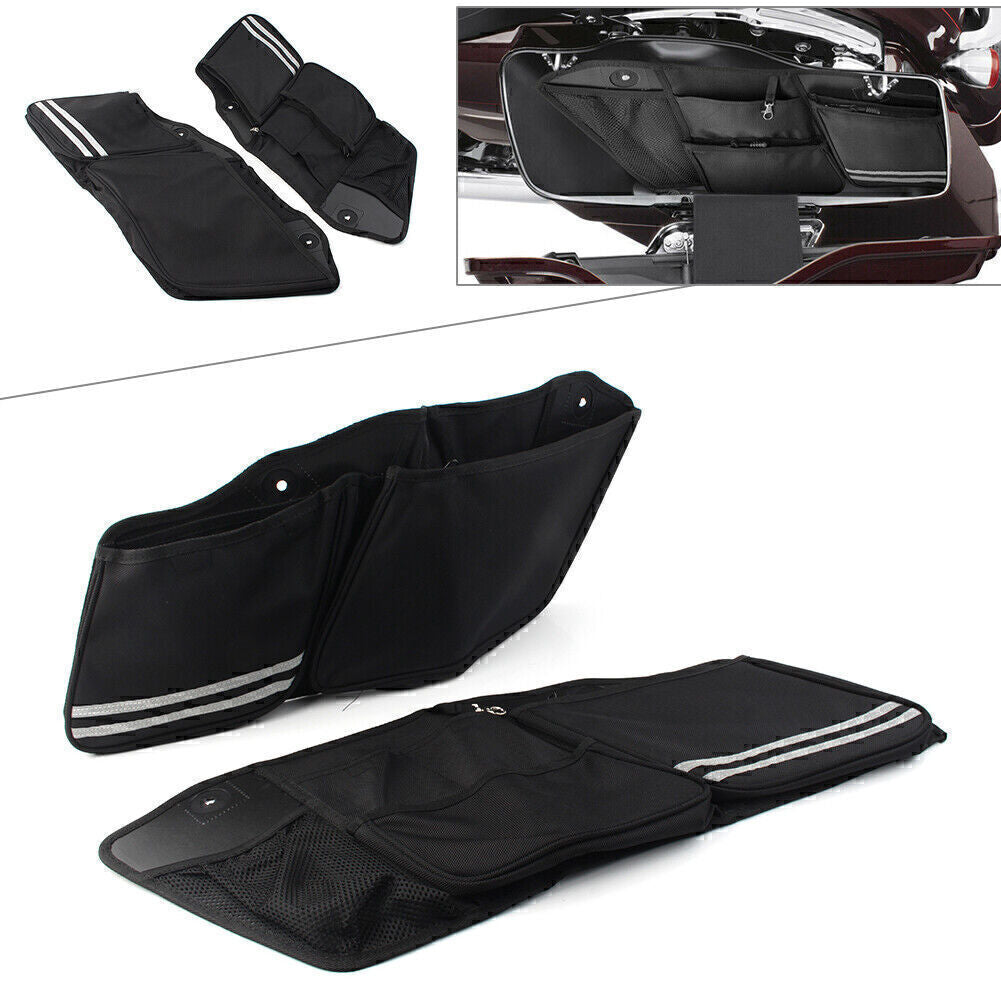 Saddlebag Liners Travel Packs Black Fit for Harley Touring Road King FLTR FLHX 14-20 Q