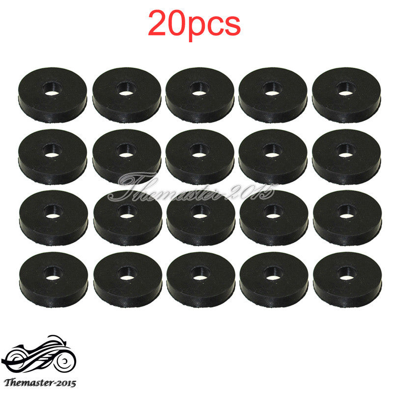 20x Rubber for Seat Strut Mount Grommet Go Kart Racing Bumper Bushing Cart Body Kit Q