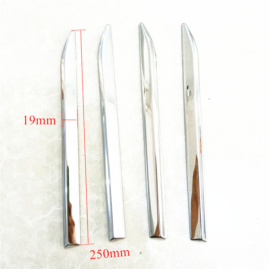 Front Door Side Fenders Chrome Emblem Dagger Molding Trims 4Pcs Car Accessories