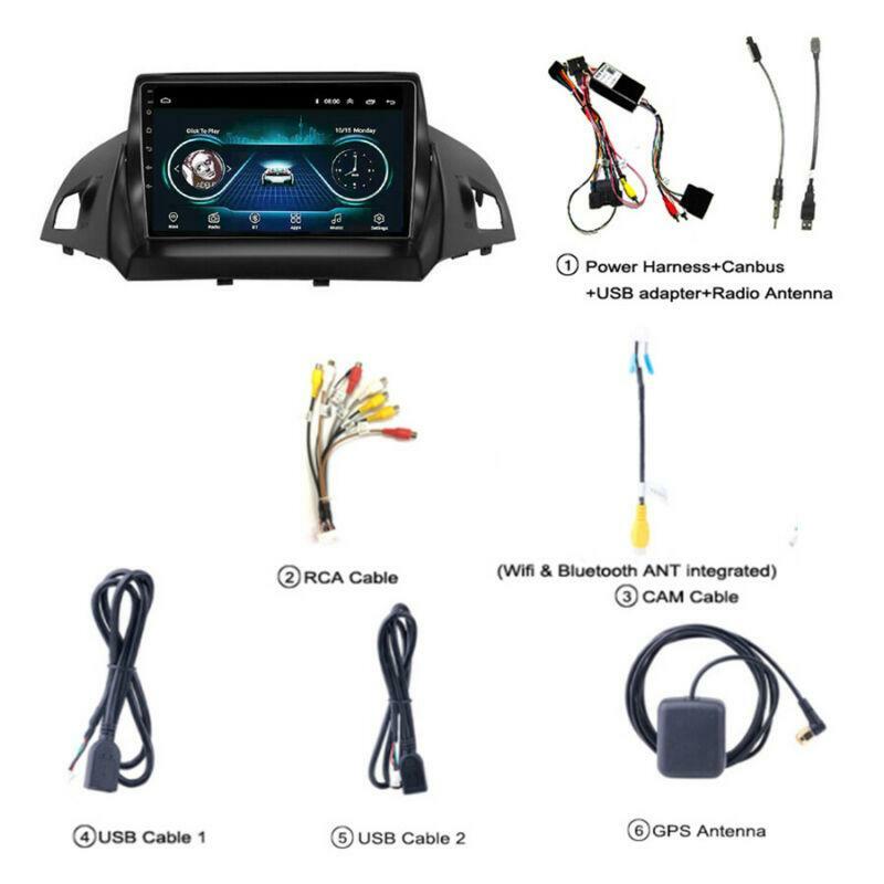 For Escape 2013-2017, 9-inch Android 9.1 car stereo radio with GPS navigation, 1+16GB. n