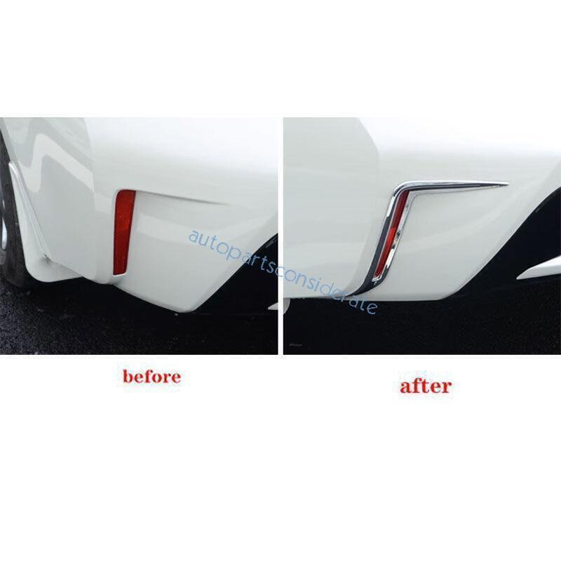 for Toyota for Corolla 20-24 Chrome Rear Bumper Fog Light Eyelid Moulding Trim 2X